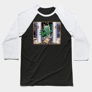 Scroll Dragon Asian Design Baseball T-Shirt